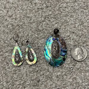 Necklace and earrings